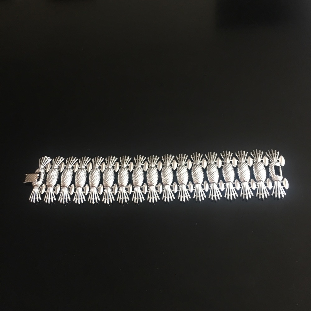 Sarah Coventry 1962 Silver Metal Pineapple Bracelet